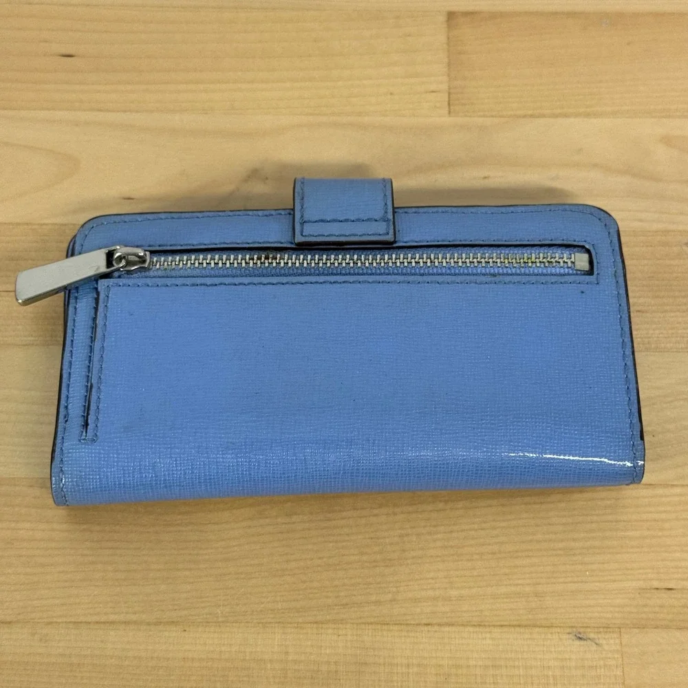 Coach Blue Oxford Saffiano Leather Phone Wallet *SEE PHOTOS